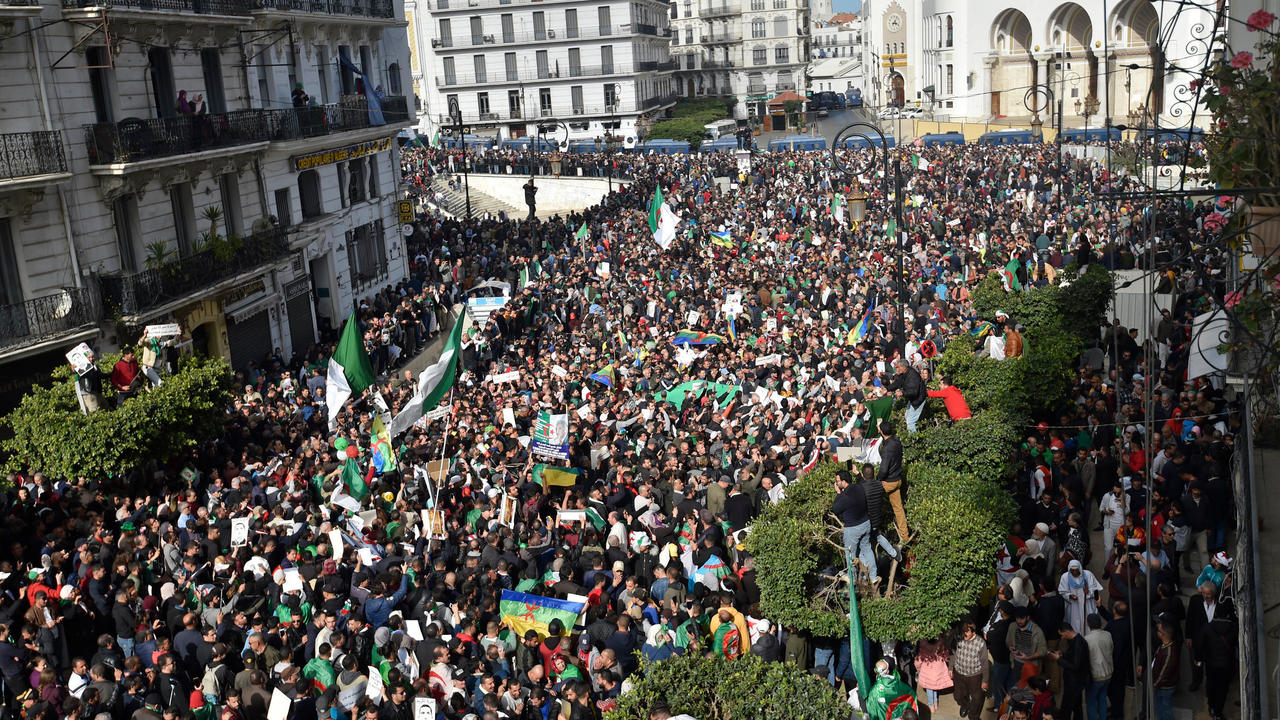 تظاهرة 21 فبراير 2020 في وسط العاصمة الجزائرية 