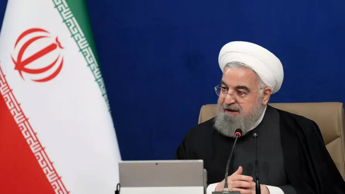 الرئيس الإيراني حسن روحاني يتحدث خلال الاجتماع الأسبوعي للحكومة في 16 ديسمبر الجاري