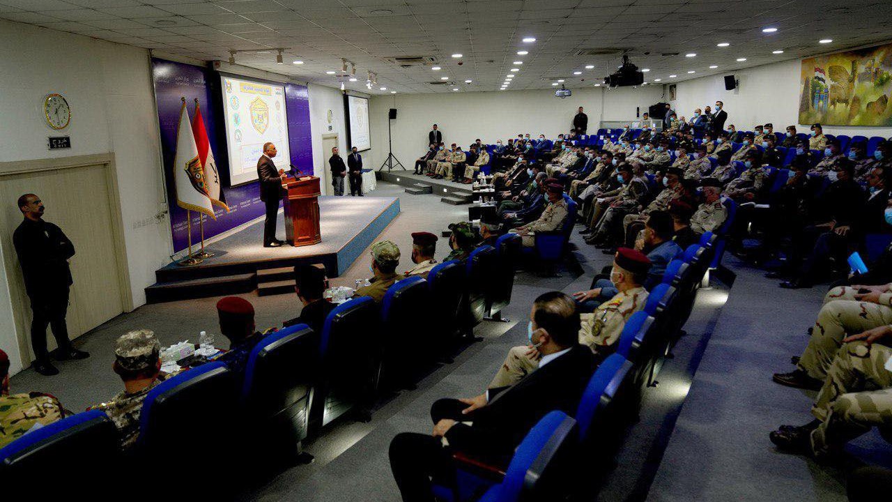 الكاظمي متحدثا الاربعاء خلال المؤتمر السنوي لقيادة القوات المشتركة