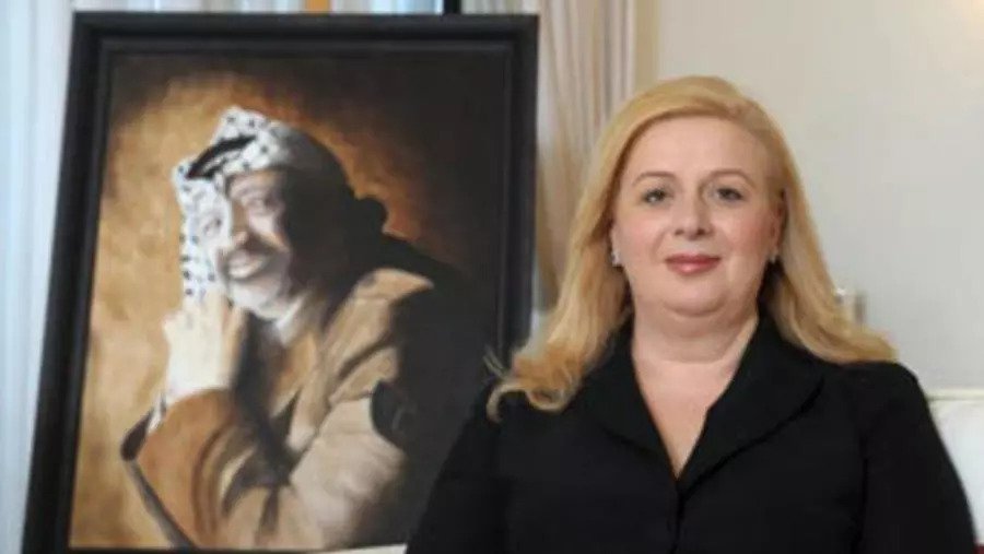 سهى عرفات أرملة الزعيم الفلسطيني الراحل ياس عرفات