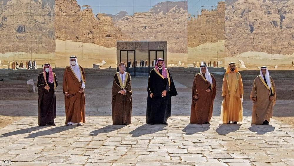القادة الخليجيون خلال قمتهم الثلاثاء في مدينة العلا السعودية