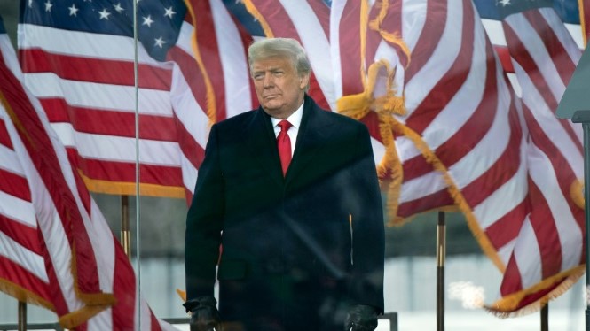الرئيس الأميركي السابق دونالد ترمب أثناء خطاب أمام أنصاره في 6 يناير 2021