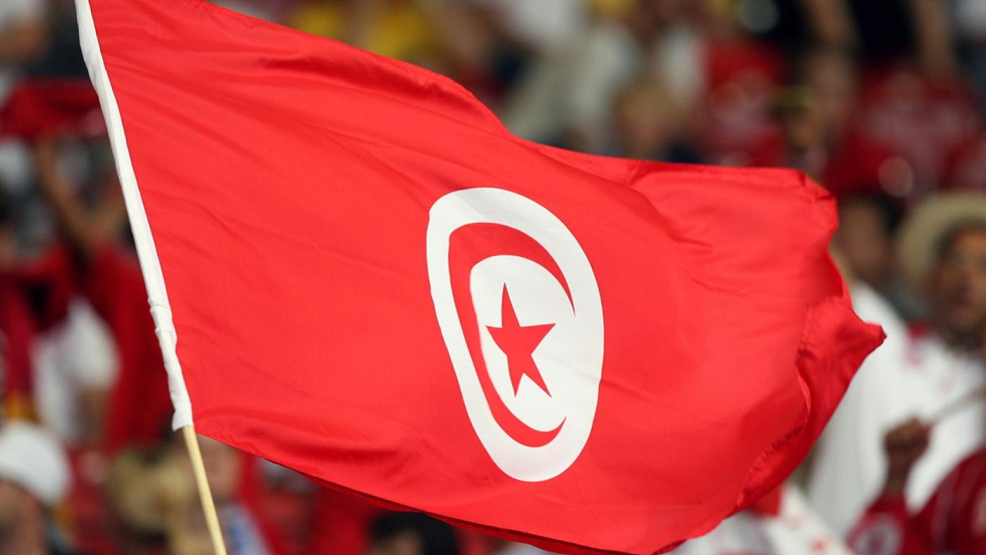 العلم التونسي في إحدى التظاهرات الحقوقية