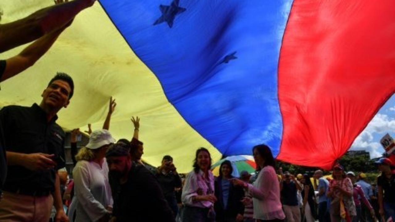 معارضون للرئيس الفنزويلي نيكولاس مادورو في 30 يناير/كانون الثاني 2019