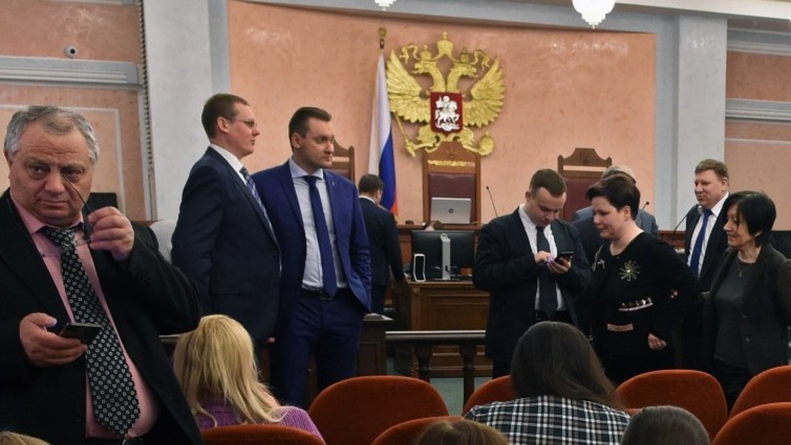 جلسة استماع بشأن طلب وزارة العدل لحظر شهود يهوه في المحكمة العليا الروسية في موسكو ، 20 ابريل 2017
