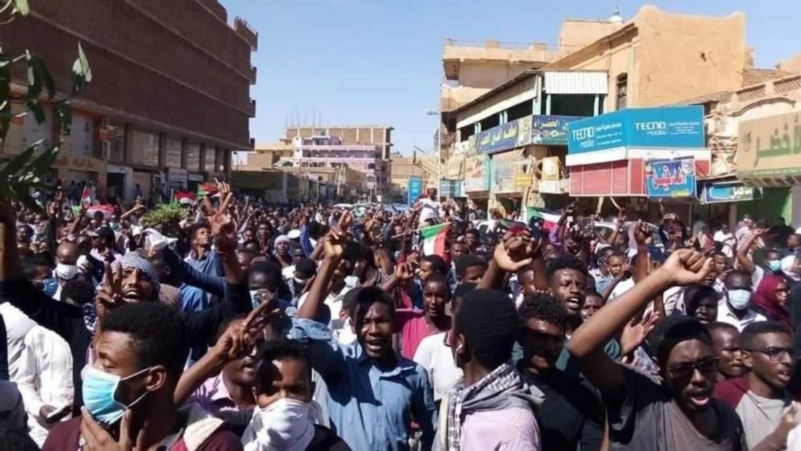 احتجاجات في مناطق مختلفة من السودان 