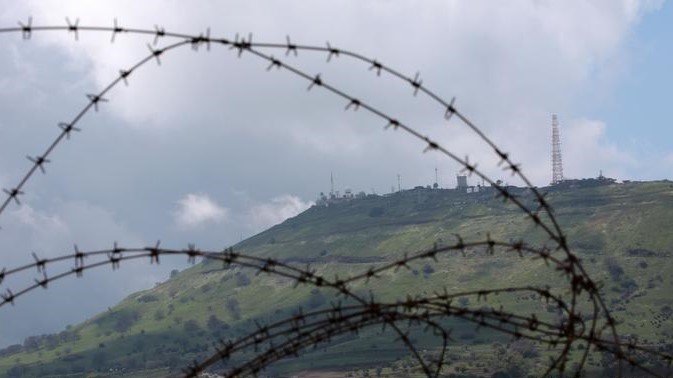 موقع إسرائيلي في هضبة الجولان التي تطالب سوريا بإعادتها إلى سيطرتها