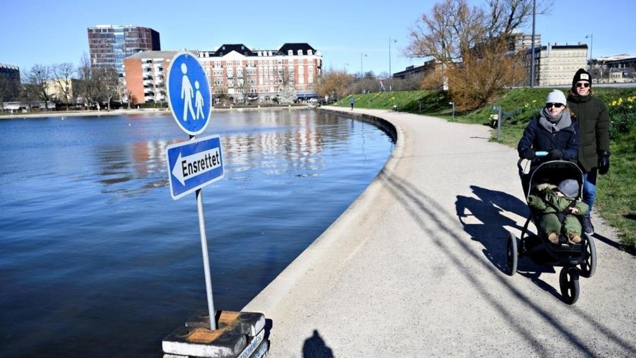 حديقة في عاصمة الدانمارك، كوبنهاغن، في 21 مارس/آذار 2020