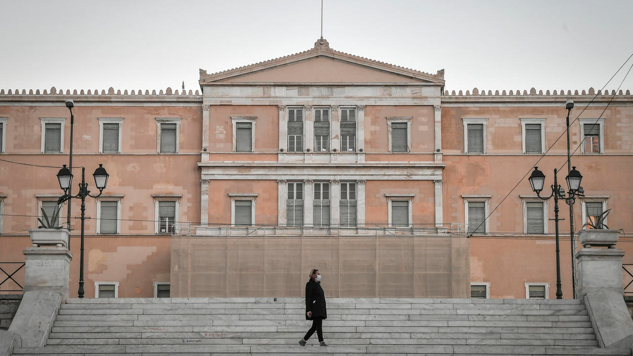صورة مؤرخة في 1 كانون الاول/ديسمبر 2020 لمبنى البرلمان اليوناني