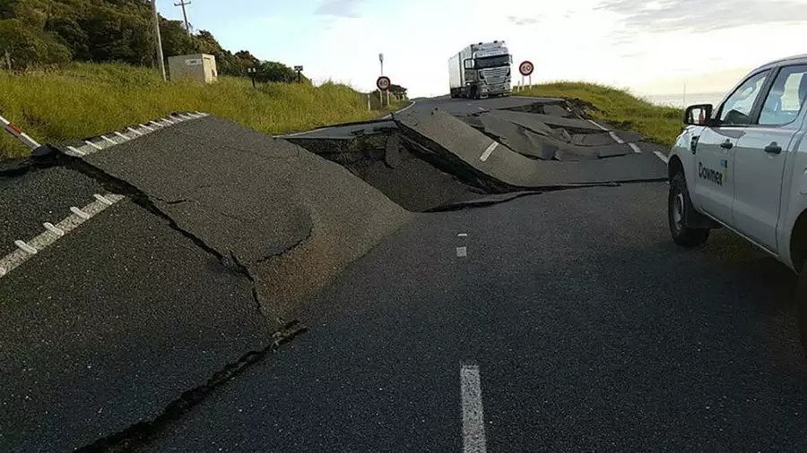 صورة من الارشيف لزلزال سابق ضرب سواحل نيوزلندا 