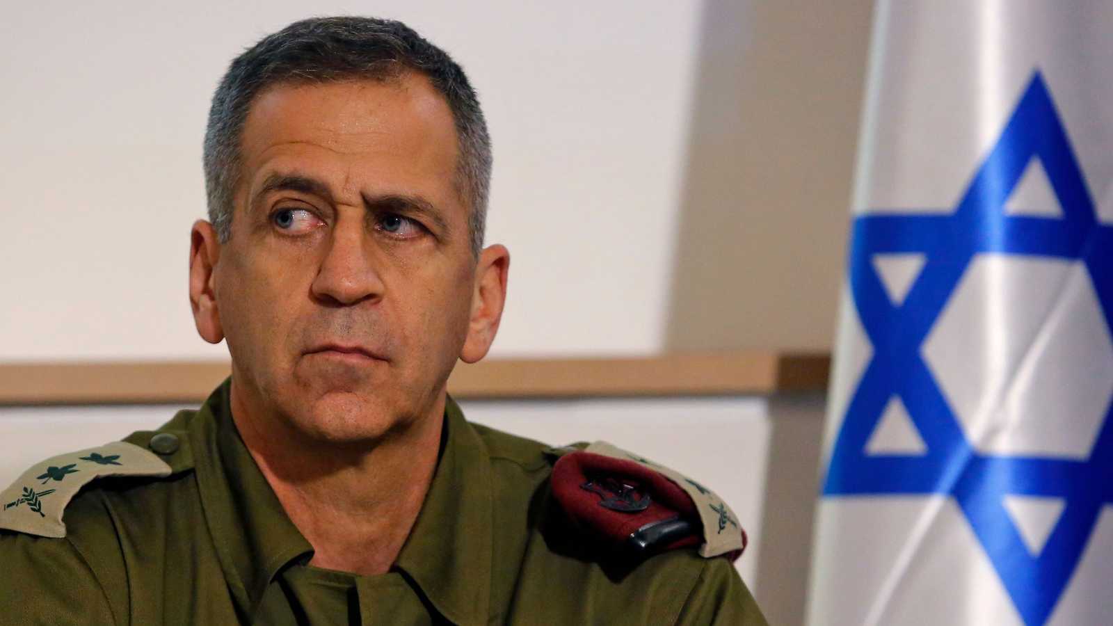رئيس هيئة الأركان (كوخافي) في مؤتمر صحافي في تل أبيب يوم 12 نوفمبر 2019