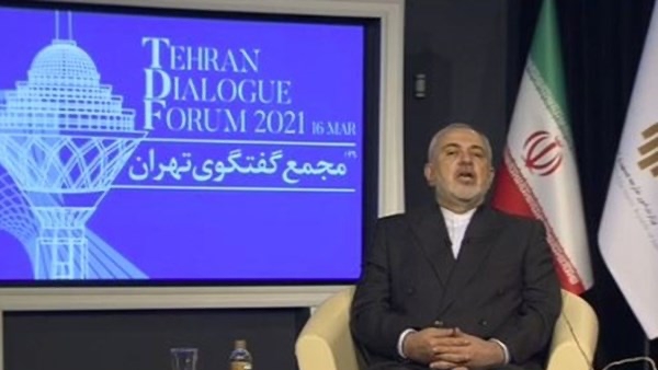 ظريف يخاطب الاجتماع الثاني منتدى طهران (فارس)