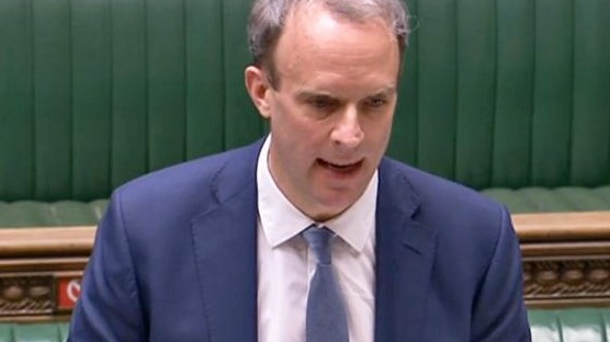 وزير الخارجية البريطانية يعلن عقوبات ضد الصين امام مجلس العموم