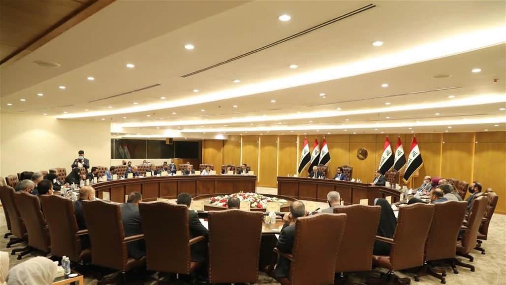 اجتماع رئاسة البرلمان العراقي مع الكتل السياسية حول موازنة 2021