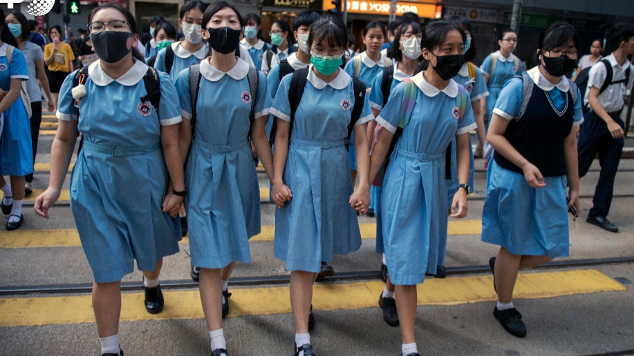 صورة لتظاهرة مؤيدة للديموقراطية في هونغ كونغ سنة 2019