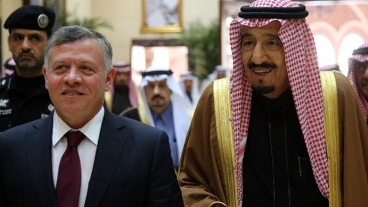 لقاء سابق بين الملك سلمان والعاهل الأردني 