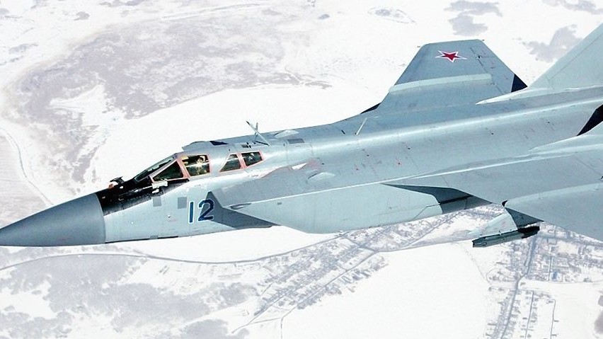 صورة من الأرشيف لمقاتلة ميغ - 31 الروسية