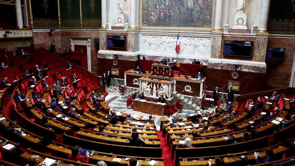 صورة من الأرشيف للبرلمان البفرنسي في إحدى جلساته العامة