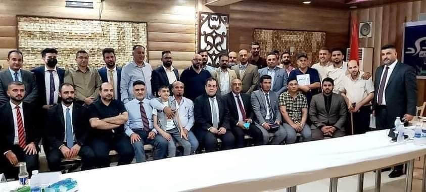 ممثلو حركات الاحتجاج العراقية خلال اجتماعهم