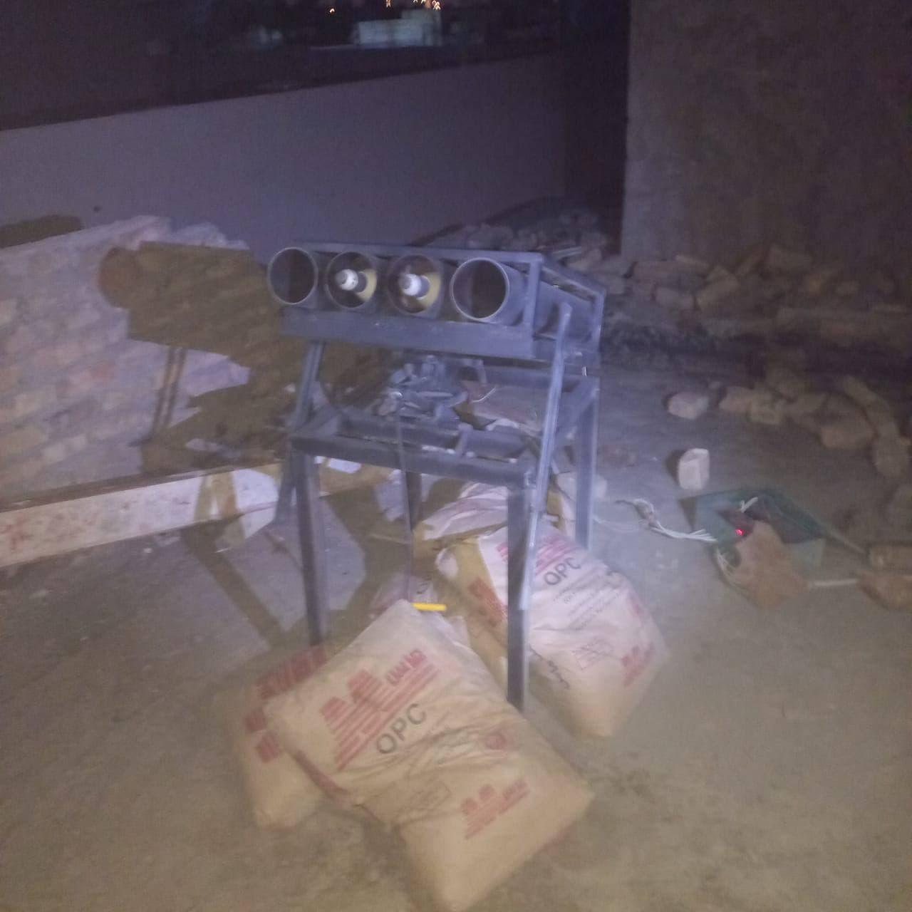منصة صواريخ اطلقت على موقع اميركي قرب مطار بغداد الدولي ليل الخميس