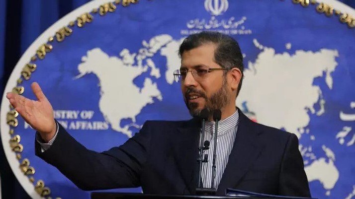 المتحدث باسم وزارة الخارجية الإيرانية سعيد خطيب زاده خلال مؤتمر صحافي في 22 فبراير 2021