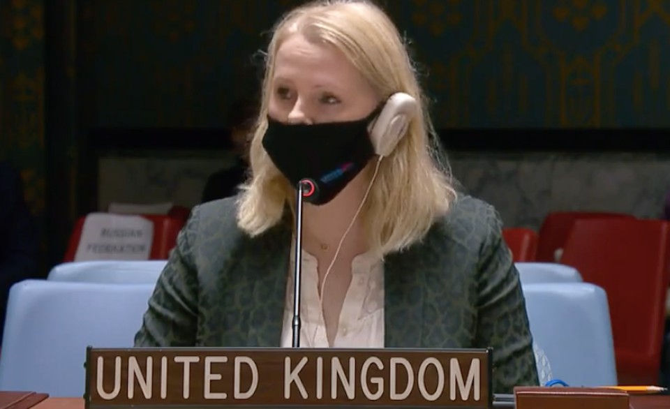 سونيا فاري، المنسقة السياسية البريطانية لدى الأمم المتحدة