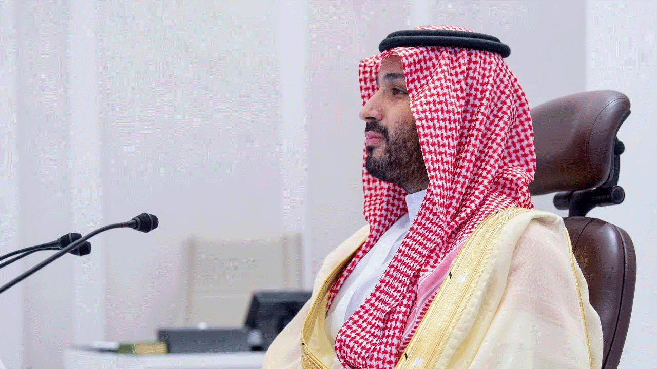 ولي العهد السعودي الأمير محمد بن سلمان يترأس الجلسة الثانية من قمة مجموعة العشرين الافتراضية في العاصمة الرياض في 22 تشرين الثاني/أكتوبر 2020