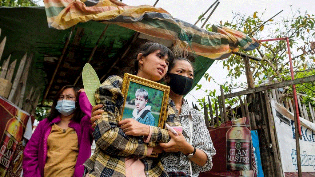 جنازة أحد ضحايا العنف في بورما