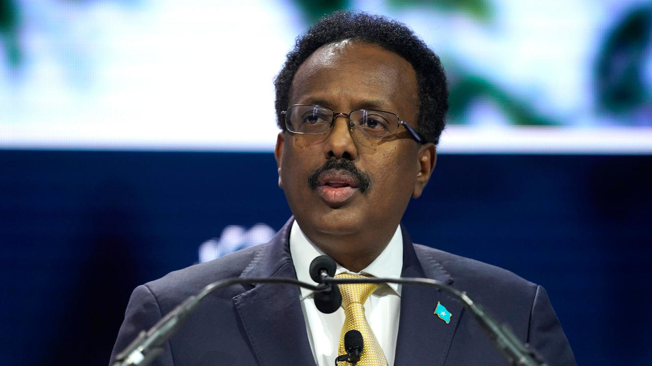 الرئيس الصومالي محمد عبدالله محمد في نيويورك في 23 أيلول/سبتمبر 2019