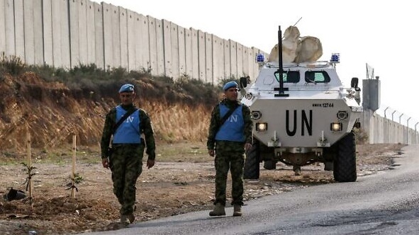 دورية للأمم المتحدة عند الحدود اللبنانية الاسرائيلية
