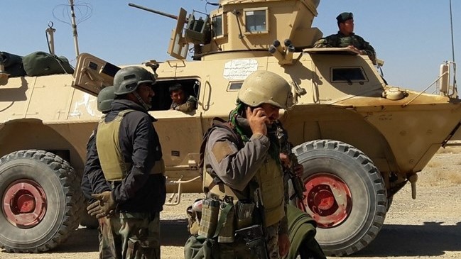 عناصر من القوات الأفغانية المشاركة في المعارك ضد طالبان