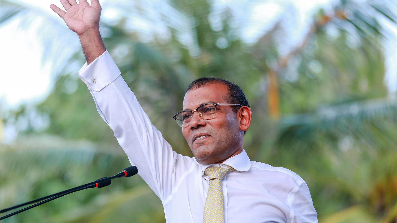 رئيس المالديف السابق محمد نشيد في العاصمة ماليه في 01 تشرين الثاني/نوفمبر 2018 