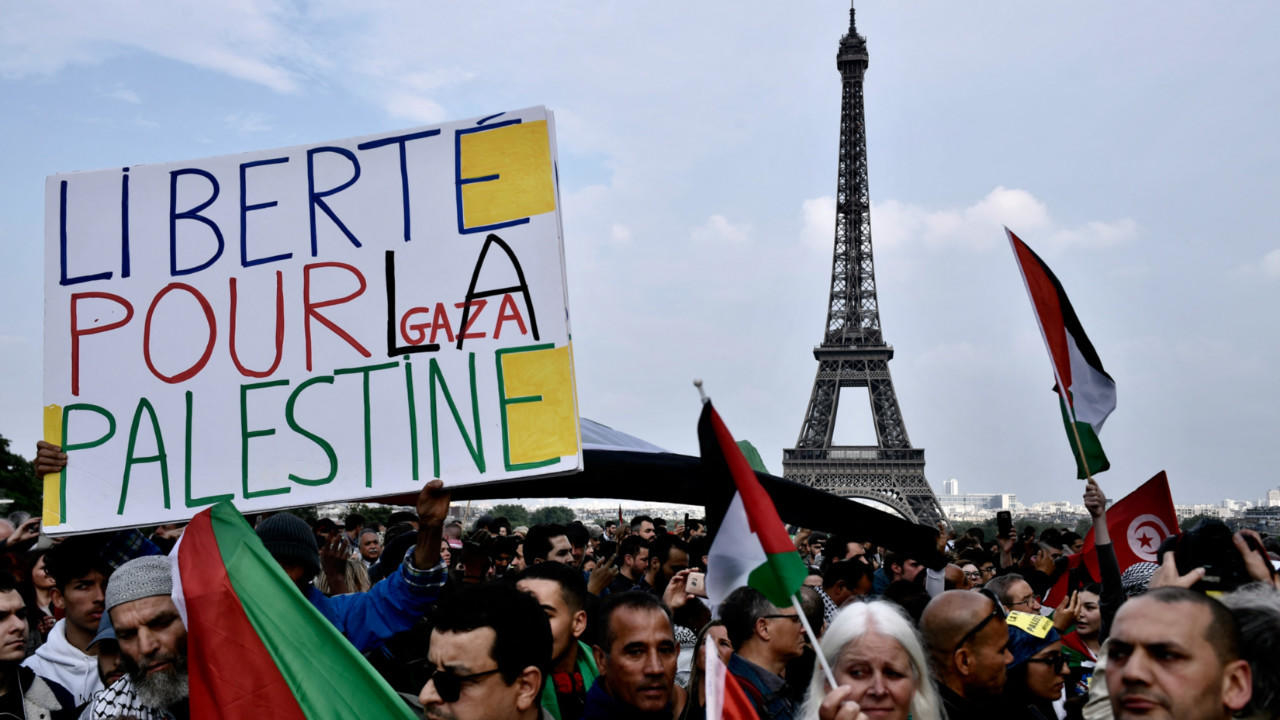 مظاهرة مساندة للفسطينيين في باريس، 16 أيار/ مايو 2018