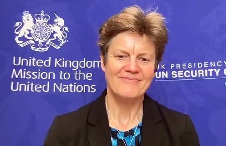 المندوبة البريطانية لدى مجلس الأمن السفيرة باربرا وودورد