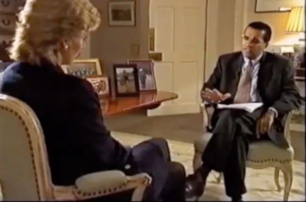 الاميرة ديانا خلال المقابلة مع مارتن بشير 1995 