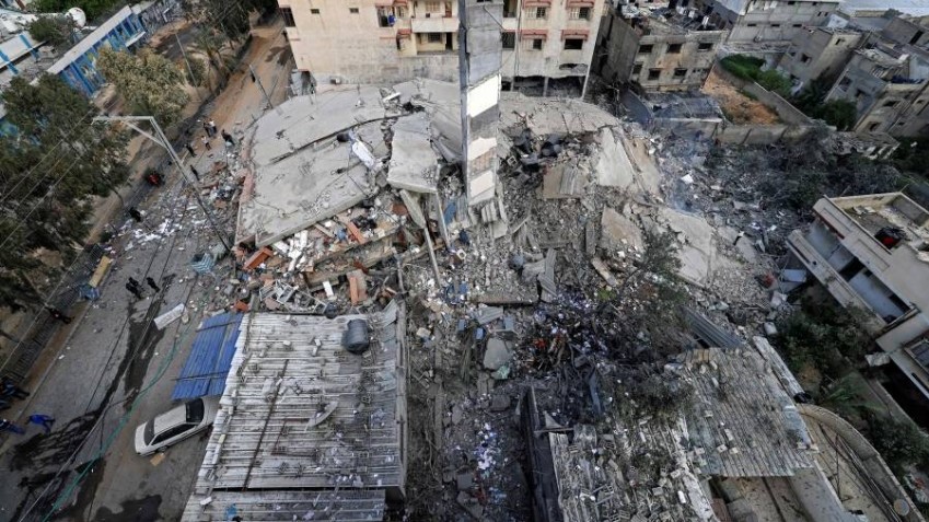 أبنية دمرها القصف الإسرائيلي في غزة