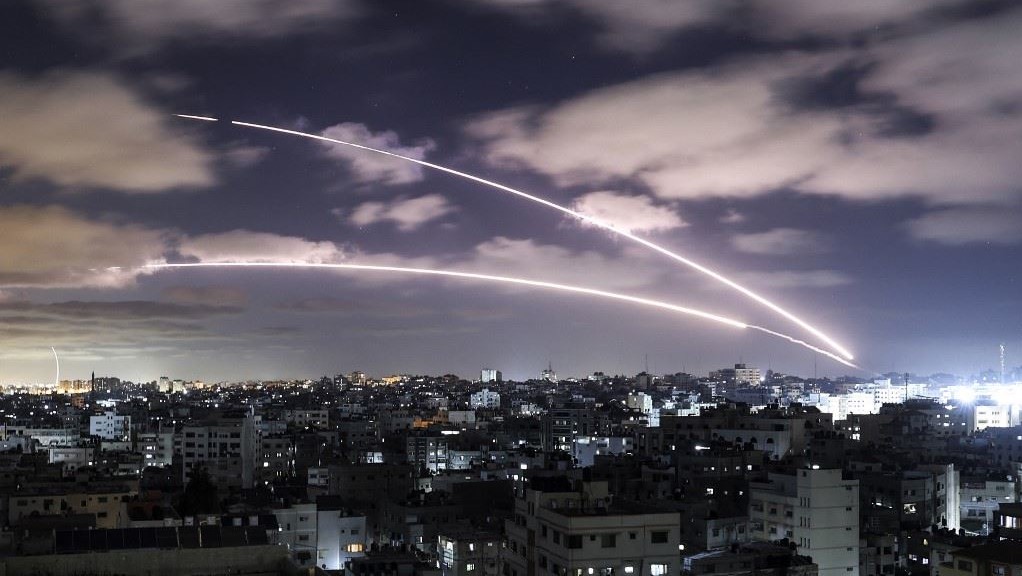 صواريخ أطلقتها حماس من غزة على الداخل الإسرائيلي في الحرب الأخيرة