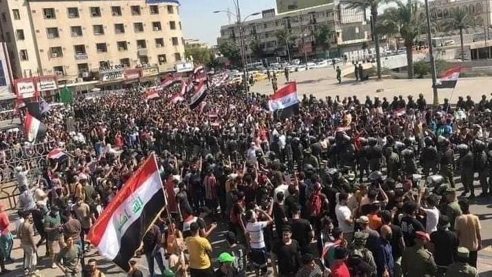 متظاهرو بغداد يطالبون بالكشف عن قتلة الناشطين