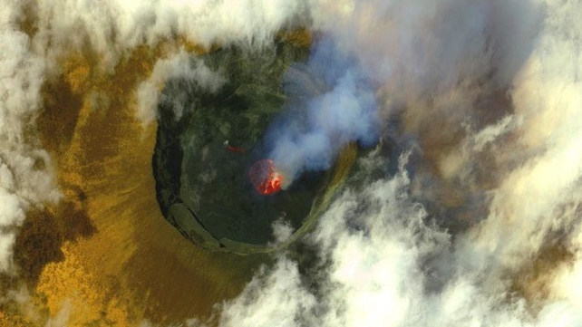 البركان الجديد قريب من بركان نيراغونغو