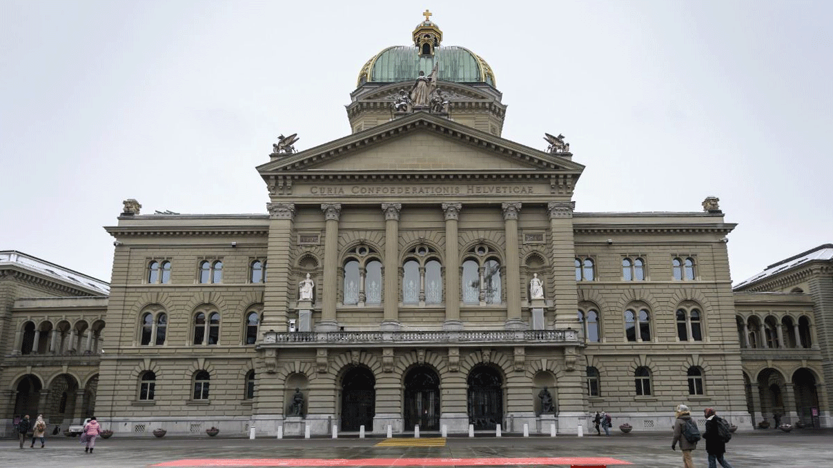 مجلس النواب السويسري في برن في 11 كانون الأول/ديسمبر 2020