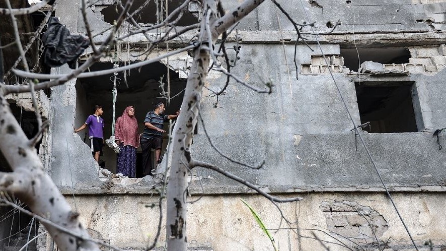 الدمار الذي خلفته جولة العنف الأخيرة بين حماس في غزة وإسرائيل