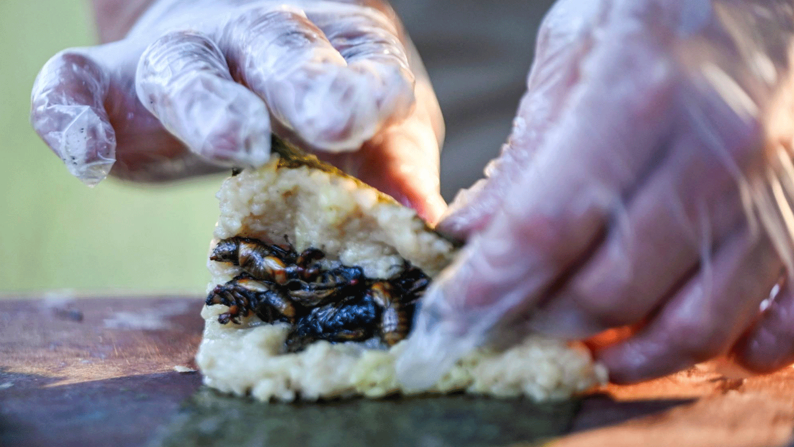 الطاهي بون لاي يحضر في أحد متنزهات واشنطن لفائف السوشي بالزيز المقليّ