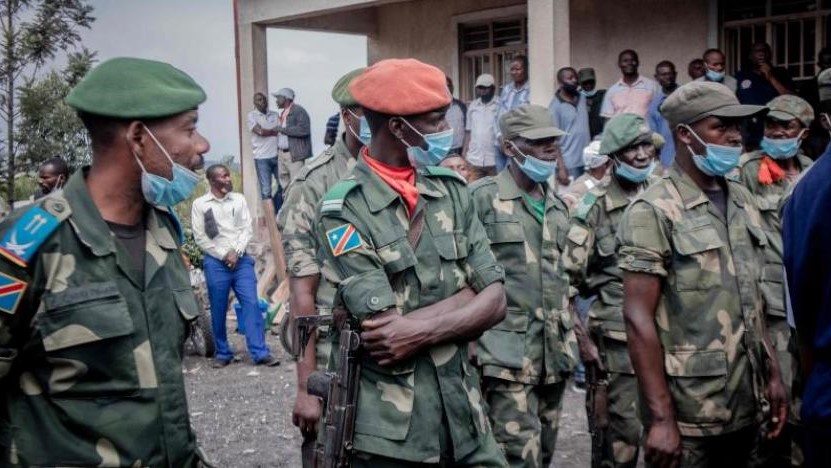 عسكريون من الكونغو الديمقراطية شمال غرب غوما