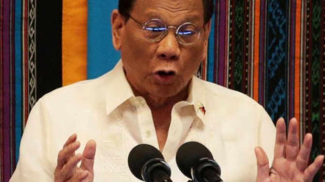 الرئيس الفلبيني رودريغو دوتيرتي