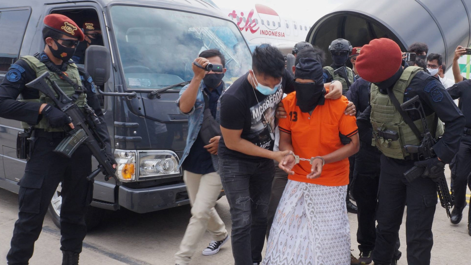 الشرطة الأندونيسية تعتقل أحد عناصر الجماعة الاسلامية العام الماضي