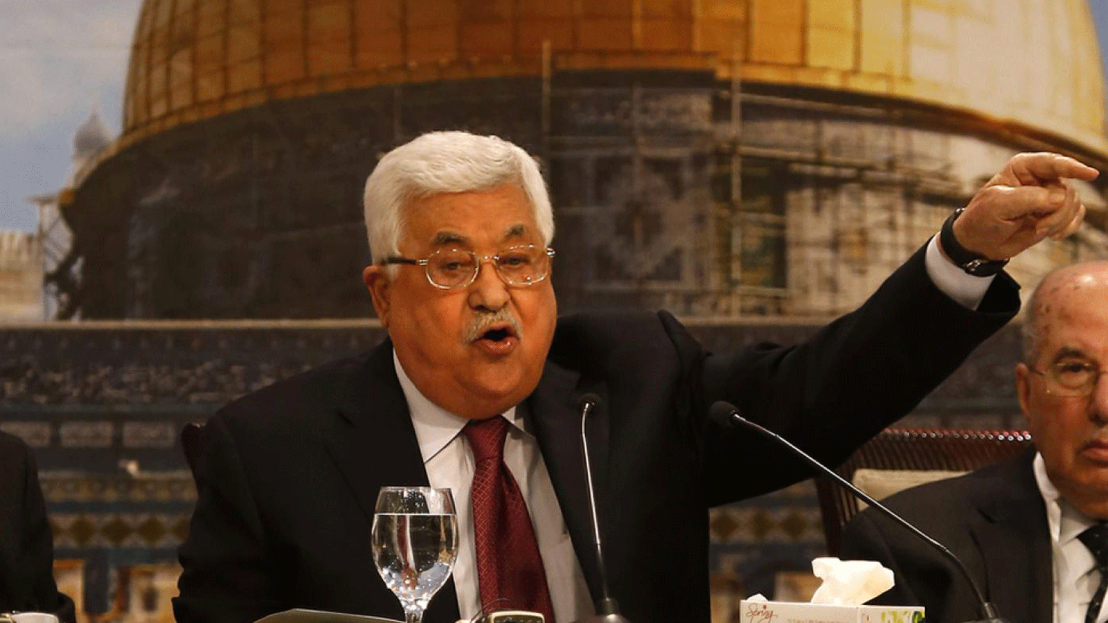 الرئيس الفلسطيني محمود عباس يلقي كلمته الافتتاحية في المجلس الوطني الفلسطيني 4 أيار/مايو 2018 