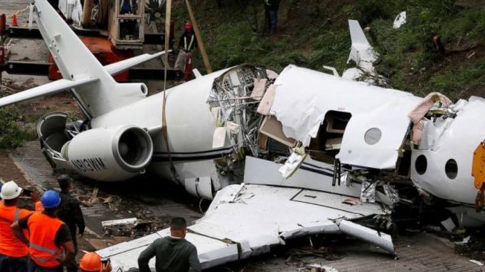 الطائرة الخاصة التي تحطمت غرب العاصمة الهايتية بور او برانس السبت