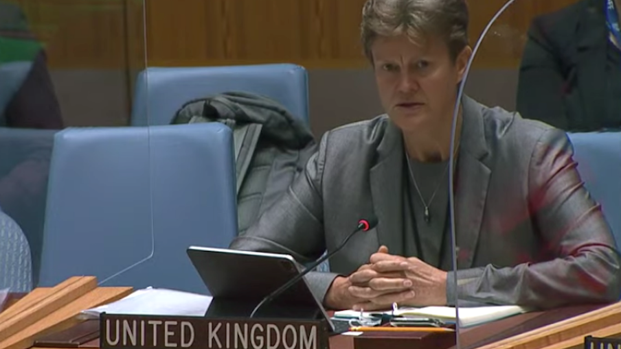 السفيرة البريطانية تتحدق في مجلس الأمن عن ادخال المساعدات لسوريا 