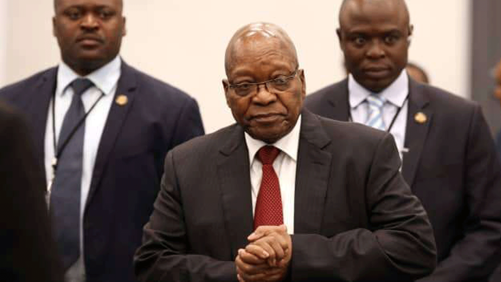 رئيس جنوب أفريقيا السابق جاكوب زوما يصل للمثول أمام لجنة التحقيق في مزاعم واسعة النطاق حول الفساد في الحكومة والشركات المملوكة للدولة في جوهانسبرج. 19 يوليو 2019