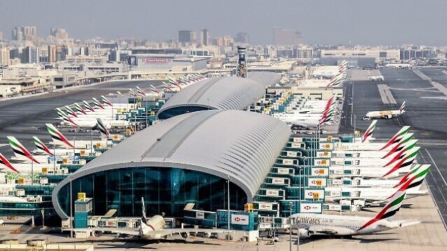 مطار دبي في صورة ملتقطة في 8 يوليو 2020